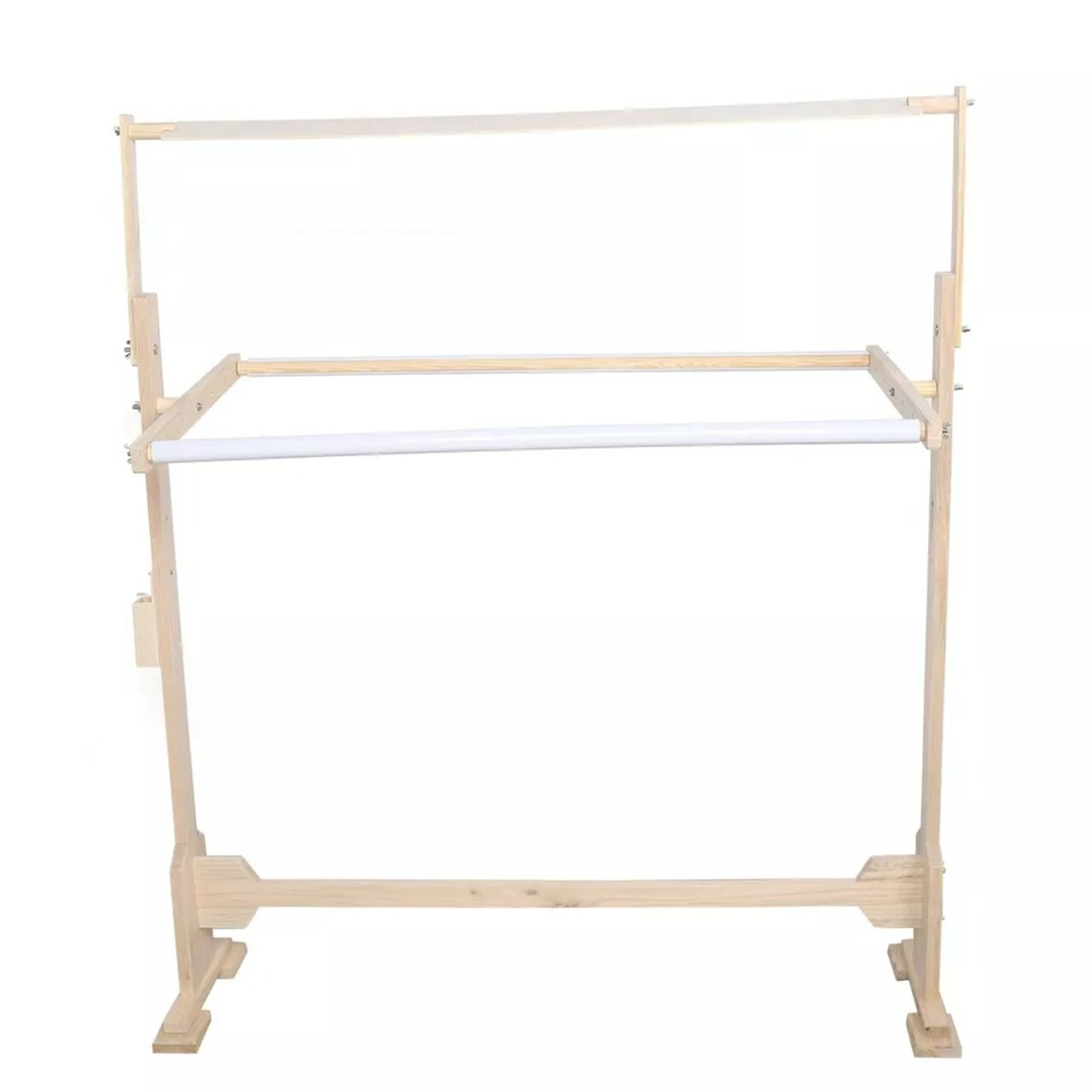Large Adjustable Wood Cross Stitch Frame Floor Stand Needlework Embroidery Rack